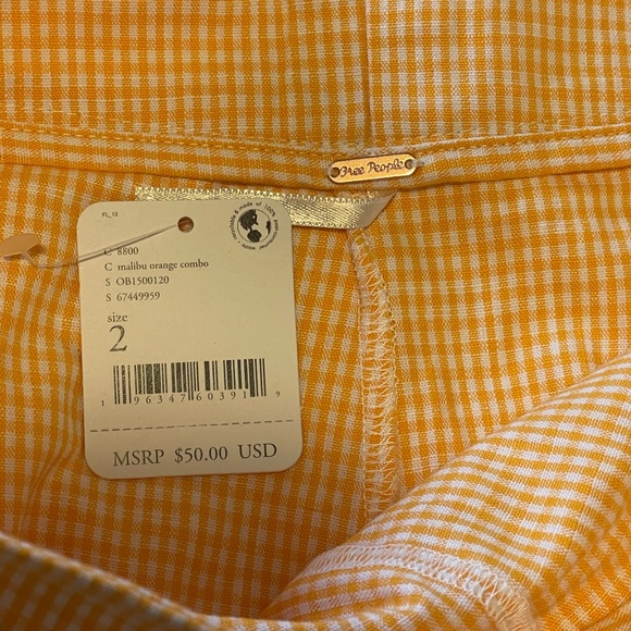 NWT Free People Big Dreams Skort in Malibu Orange Combo - Picture 6 of 6